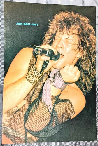 JON BON JOVI / ROLLING STONES MICK JAGGER 1980er MAGAZIN CENTERFOLD PINUP + DVD - Bild 1 von 2