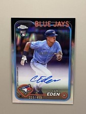 2024 Topps Chrome Cam Eden RC AUTO REFRACTOR /499  Blue Jays #RA-CE Item 1492