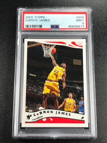 LEBRON JAMES 2005 TOPPS #200 EARLY LEBRON CARD PSA 9 NBA FUTURE HALL OF FAMER
