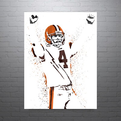 Phil Dawson Cleveland Browns Wall Art Football Poster Man Cave Decor Gift
