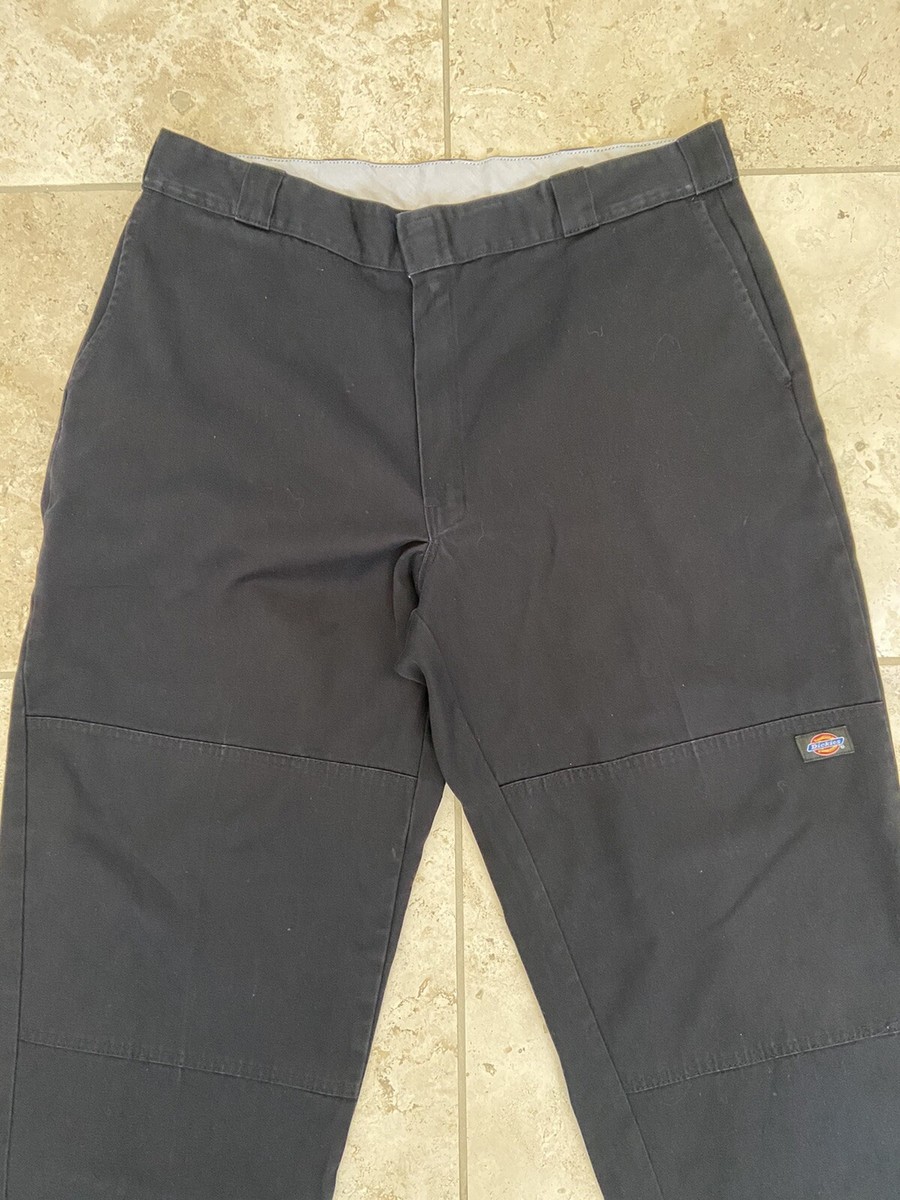 Dickies Work Pants Black Mens Size 39x28 Excellent Condition