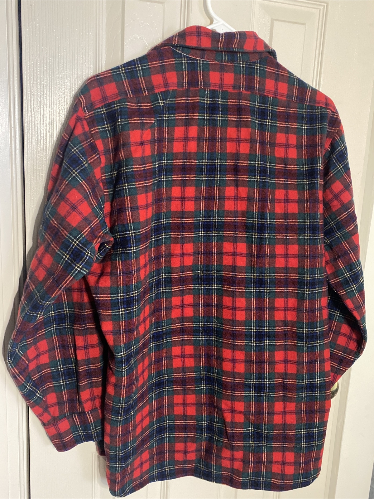 Pendleton Womens Large Plaid Button Up Wool Shirt… - image 3