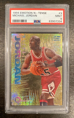 1994-95 Michael Jordan Skybox Emotion Ntense N-tense PSA 9 Mint #3