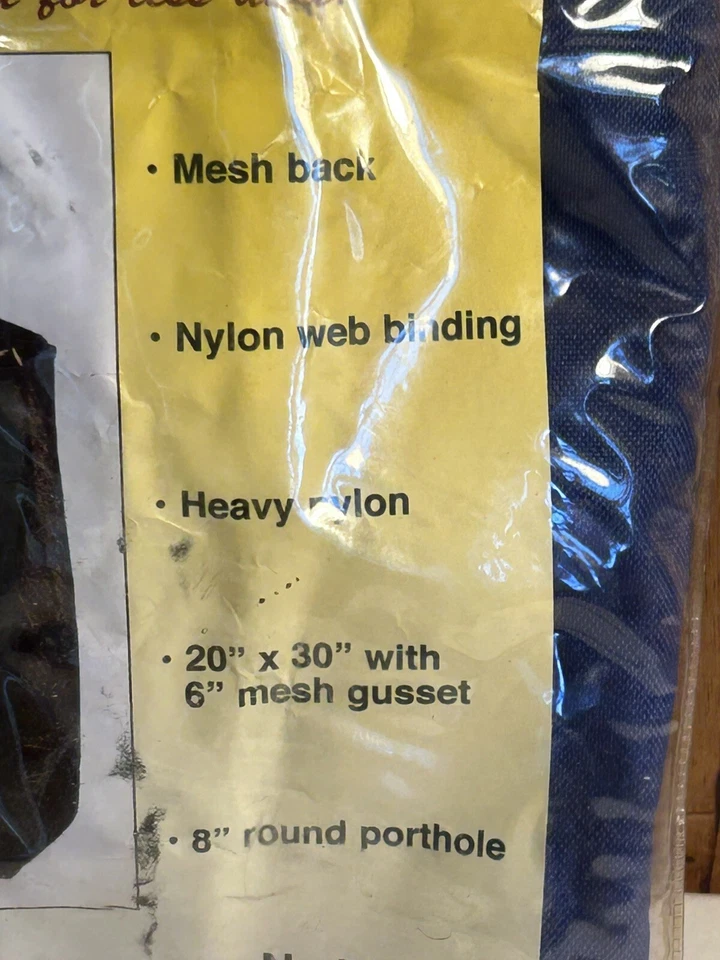 Bolso de Mano Resistente 1 Alimentador para Caballos/Heno Pesado de Nylon Nuevo Antiguo Stock 20x30" 8" Ojo de Buey G8 Foto 4 de 4