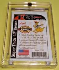 NEW SEALED Pro-Mold #PC17 - 1 Screw Memorabilia Card Holder 180 pt 1/2'' Deluxe