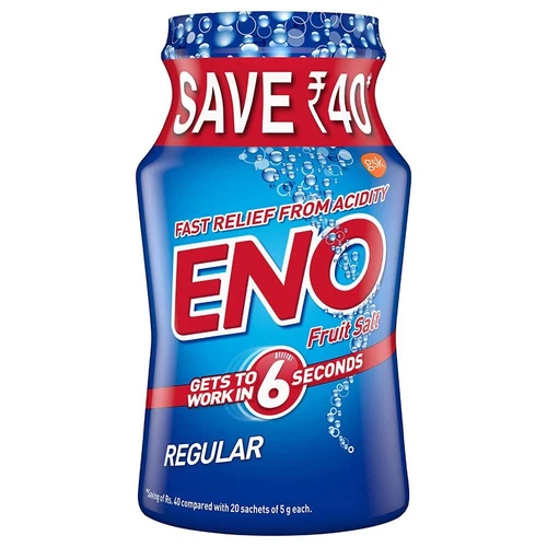 ENO Regular Digestive Fruit Salt Fast | Relief From Acidity - 100 gm Jar - Picture 1 of 11
