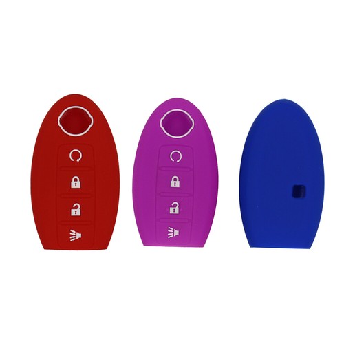 4 Button Silicone Remote Key Fob Case Cover For Nissan Altima Rogue Sentra - Picture 11 of 17