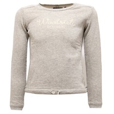 9942U felpa bimba WOOLRICH grigio cotone sweater kid
