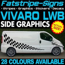 to fit VAUXHALL VIVARO LWB GRAPHICS STICKERS STRIPES CAMPER VAN MOTORHOME