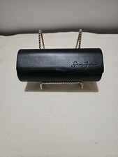 Sean John Hard Sunglass Eyeglass Leather Black Small Case See Pics 