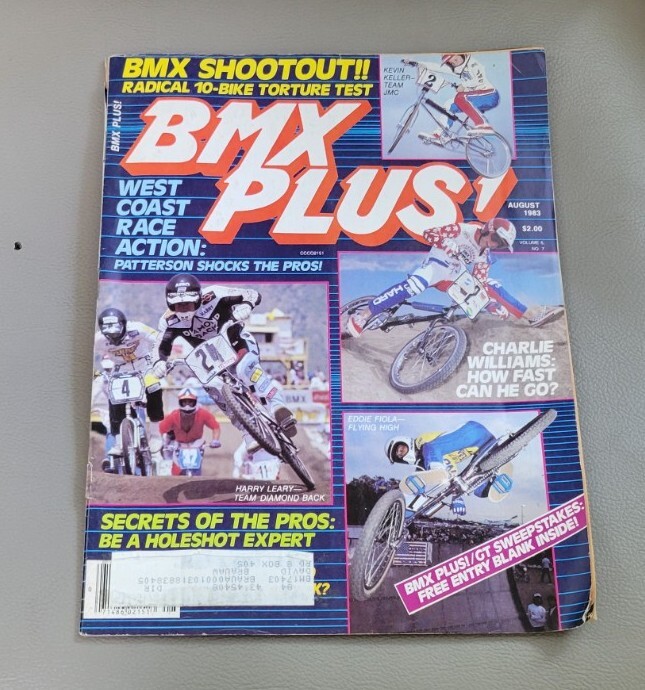 ビンテージBMXマガジン Classic BMX オールドスクールBMX専門誌 BMX Plus! Magazine August 1983 - Old School Vintage Motorcross