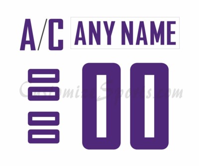 Vancouver Canucks Customized Number Kit For 2022-2023 HFC Uniform