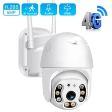 4G SIM Card Camera 3MP PTZ Wireless IP Security Outdoor Home Surveillance Cam