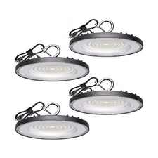4 Pack LED High Bay Light 200W, 30000lm, 5000K Daylight UFO High Bay LED Shop...