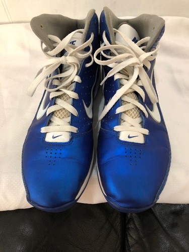 Nike Air Max Hyped Sz 12 Basketball Shoe Blue White 407705-400 - Picture 9 of 12