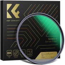 K&FConcept NANO-X 40.5mm Diffusion Filter Black Pro Mist Filter Multi Coated 1/8