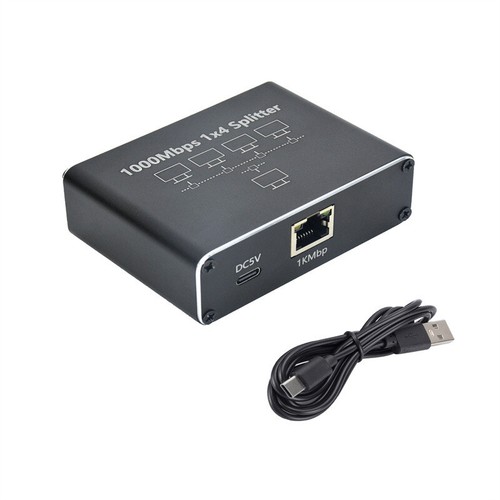 Alliage Réseau RJ45 Splitter 1000Mbps RJ45 Splitter Ethernet Câble - Photo 20/23