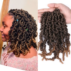 10 Pre Twisted Spring Twist Hair Crochet Braids Nubian Bomb Twist