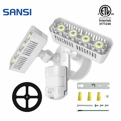 SANSI 36W LED Motion Sensor Security Light - 3600 Lumens, Dusk To Dawn, IP65, 5000K Daylight 7 thumbnail image