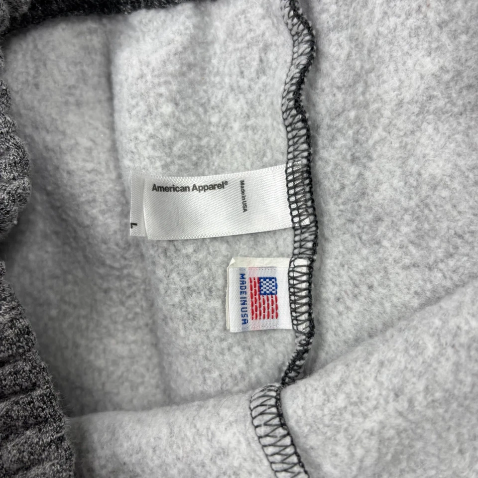 American Apparel Women's L Marled Gray Interlock Running Shorts Hot Pants - Image 3 of 4