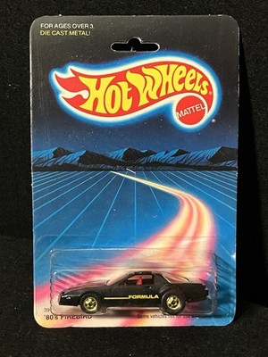 1986 Hot Wheels 80's Firebird Formula No. 3972 MOC Black w/ Gold BW NEW Pontiac