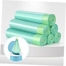 Portable Travel Potty Chair Liners Bags Universal with Drawstring, 90 Green