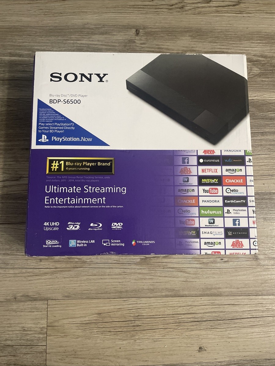 Sony BDP-S6500 Blu-ray 3D / DVD Disc Player + Wi-Fi Brand New | eBay
