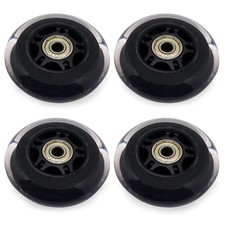 Skate Wheels With Bearings 3 Inch Roller Blade 76mm Outdoor and Indoor Clear Wh