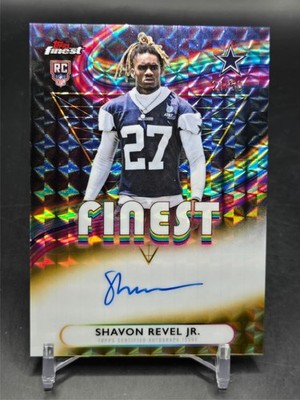 2025 Topps Finest - Shavon Revel Jr. #RFA-SRJ - GOLD Refractor Finest Auto 21/50