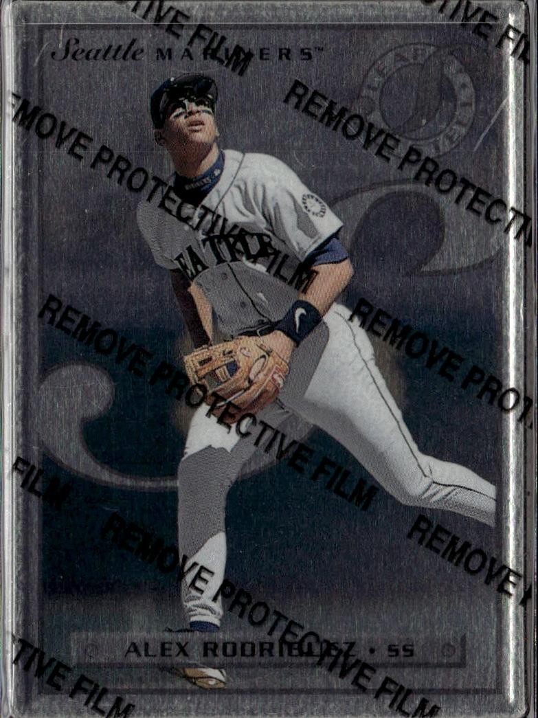 1996 Leaf Preferred #8 Alex Rodriguez Steel Stats - Mariners