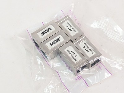 5 Pack RJ45 Coupler Shielded Ethernet Cable Coupler Cat6 Vcelink New