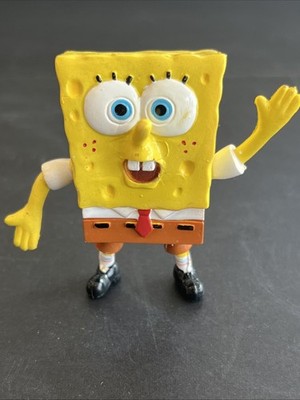 2006 VIACOM INTERNATIONAL  posable 2.75  Spongebob Squarepants toy rare