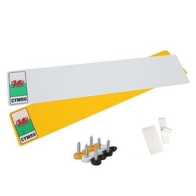 Auto Nummernschild UK Straßenzulassung TÜV konform walisisch reflektierend Premium Acryl