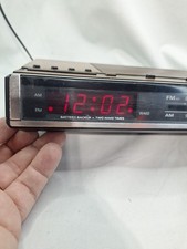 Vintage GE General Electric AM / FM Alarm Clock Radio Model 7-4636d Tested Clean