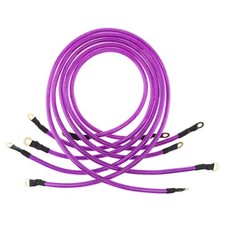 5Pcs 5-Point Car Battery Ground Grounding Earth Cable Wire Improve Power System