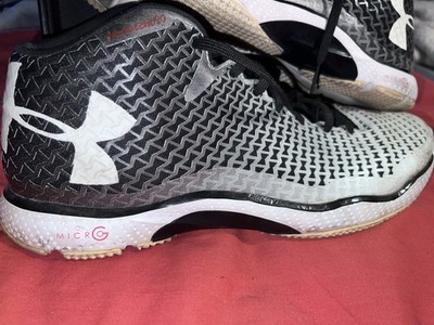 Under Armour Highlight Micro G Men's Sneakers Black White Cushioned Lace Up