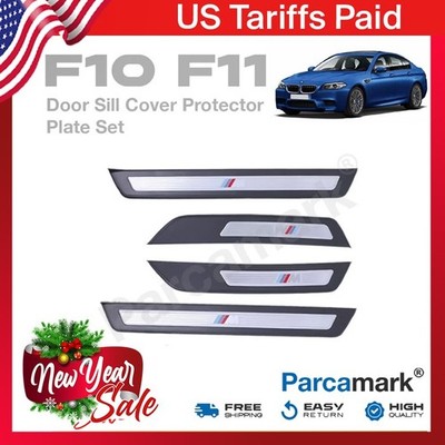 Door Sill Cover Protector Plate Set For BMW F10 M5 ( 2010-16 ) 51478050045 51478