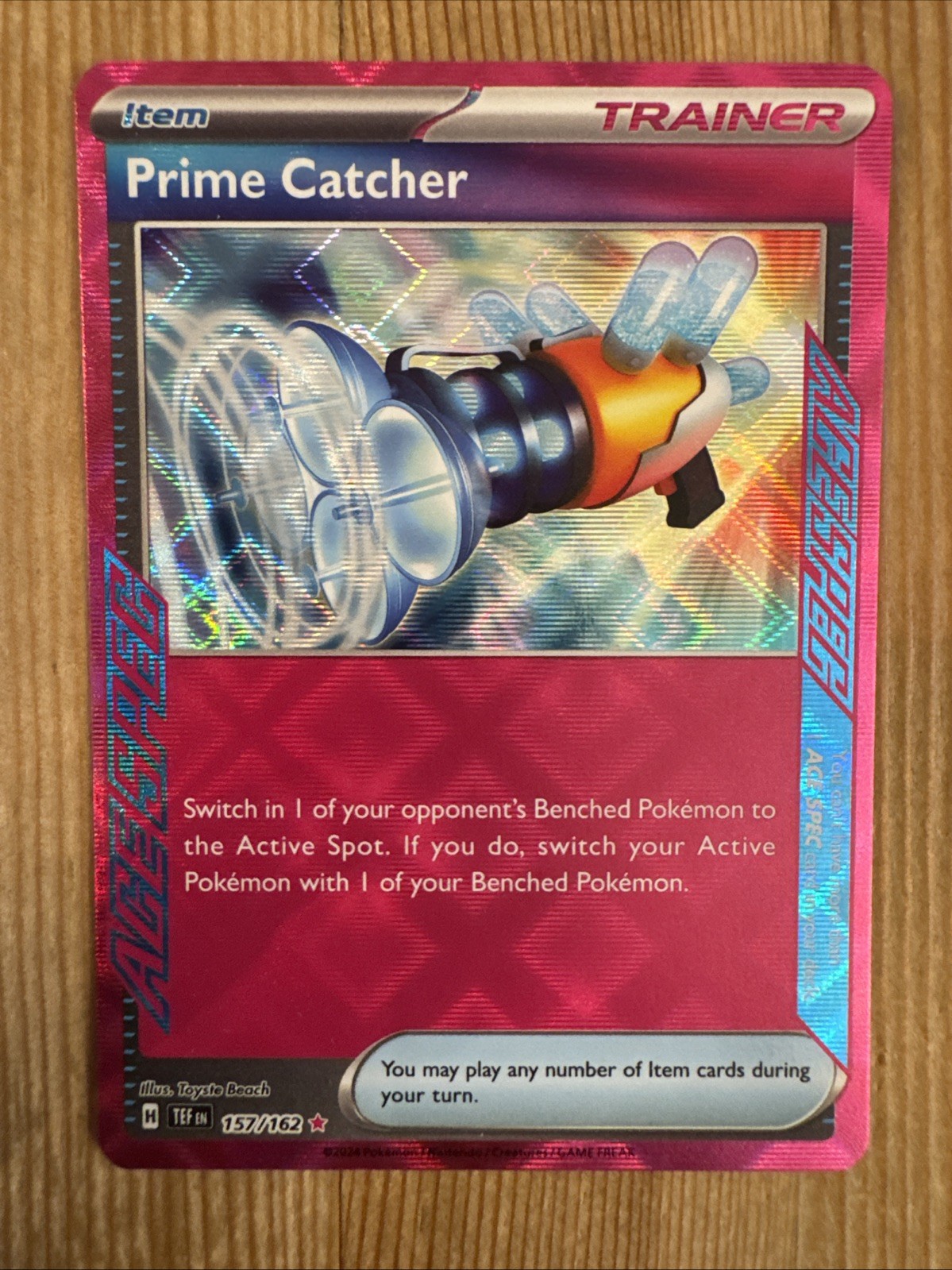 Prime Catcher - 157/162 - SV05: Temporal Forces - ACE SPEC Rare - NM