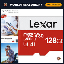 128GB Micro SD Card microSDXC UHS-I Flash Memory for Cameras, Drones & More