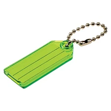 Lucky Line Transparent 2-1/4 In. I.D. Key Tag with Chain (2-Pack) 10102 Lucky