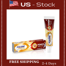 Super Poligrip Power Max Power Hold plus Seal Denture Adhesive Cream, Denture...