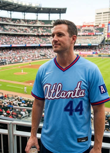 Hank Aaron Atlanta Braves #44 Powder Blue City Connect Jersey SIZE 3XL NWT 2026