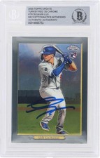 Gavin Lux Dodgers Signed 2020 Topps Chrome Update Turkey #TRC-8 BAS Rookie Card. rookie card picture