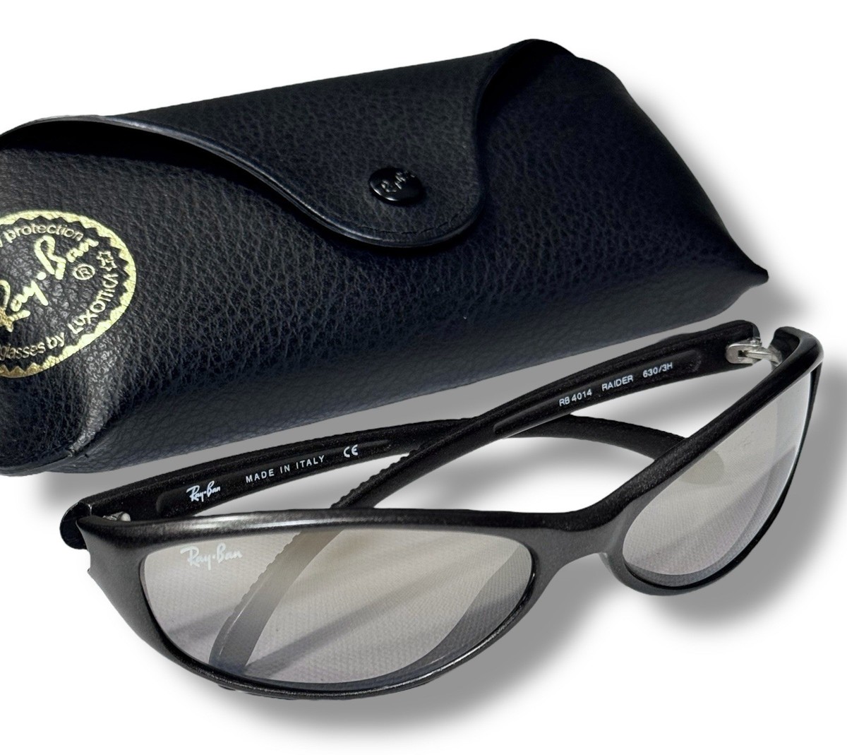 Ray Ban Raider RB4014 630/3H Gray Gradient Mirror Sunglasses RARE