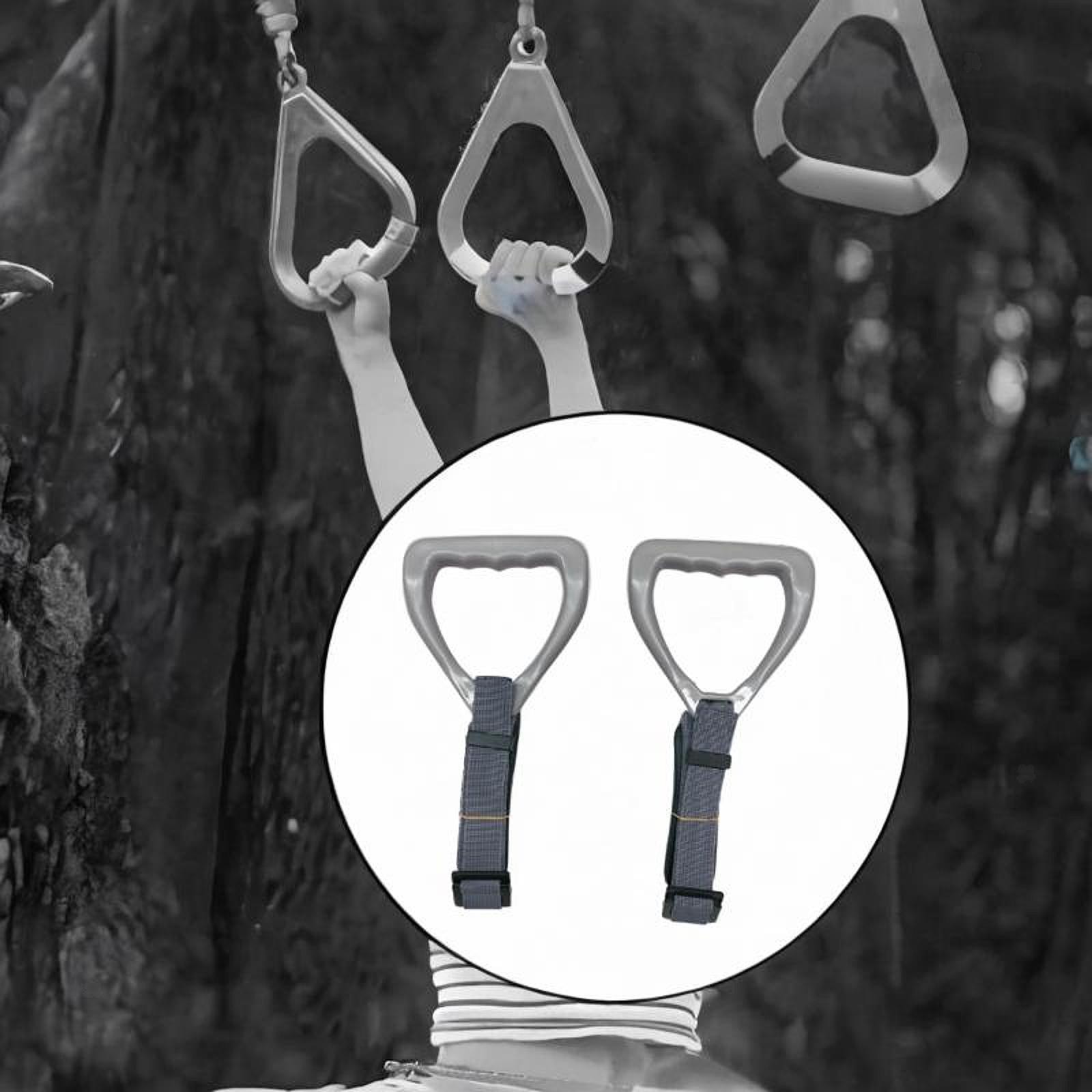 2x Gymnastics Rings Pull up Rings Home Bar Attachment Calisthenics Gym Rings