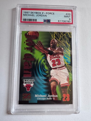 SkyBox 1997-98 Z-Force Michael Jordan #23 Chicago Bulls PSA Graded