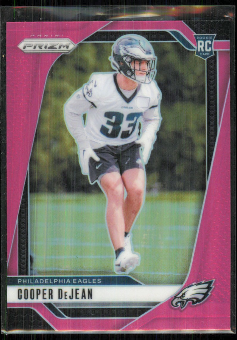 2024 Panini Prizm Pink Cooper DeJean Rookie Philadelphia Eagles #321