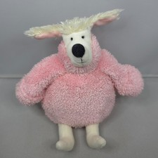 Jellycat - Poloneck Peeker Poodle - Small Plush Soft Toy 6" Pink Dog Beanie