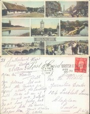 Ayr landmarks and scenery ML Ltd 1939 postmark Cities Towns Landscapes Tourism