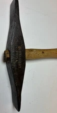Crossley Phila Mill Pick Double Bit Stone Mason Dressing Hammer Tool Mining